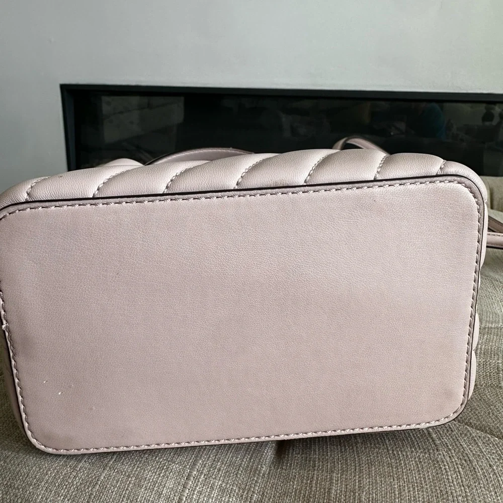 Michael Kors Light Pink Quilted Crossbody Bag